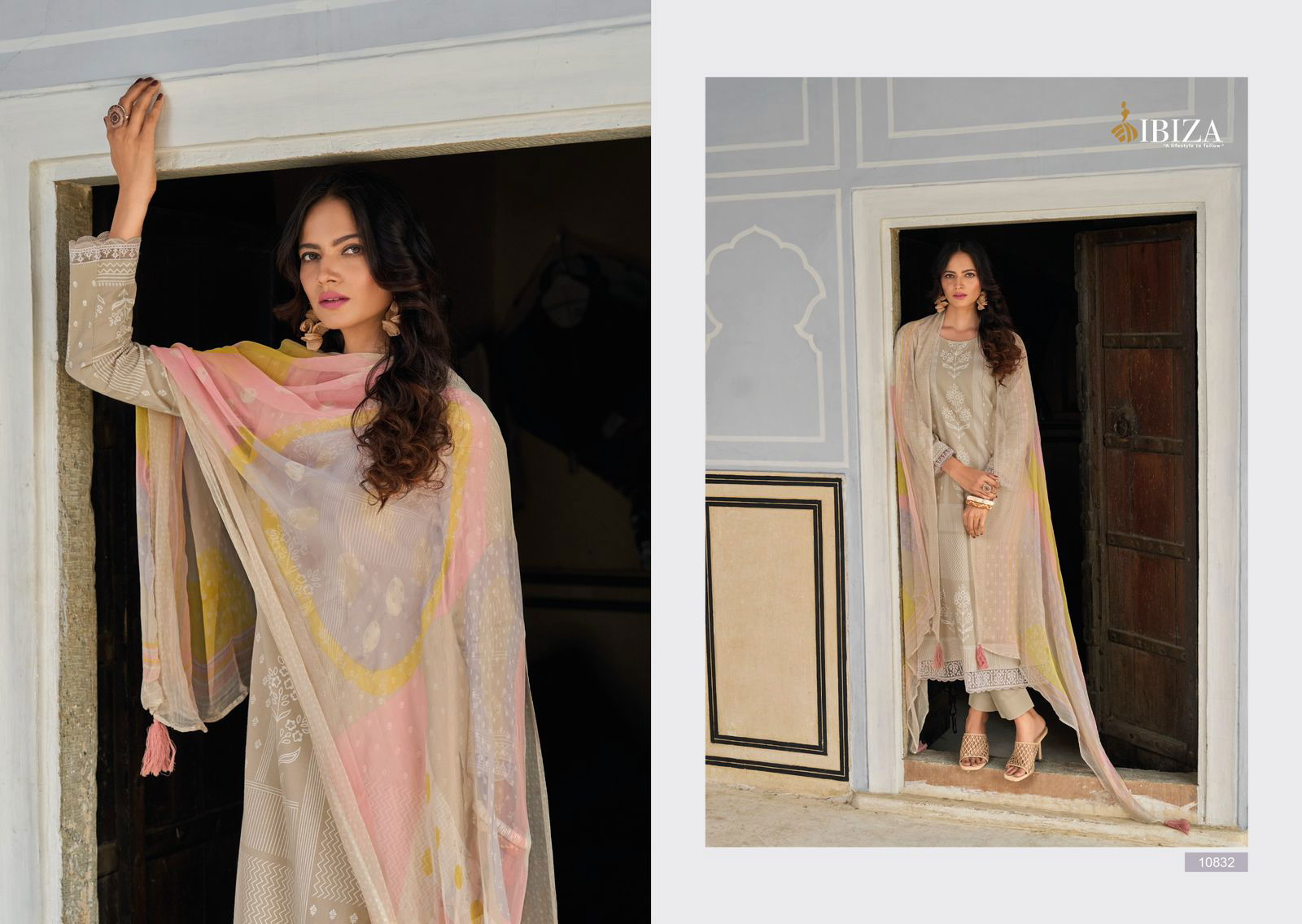 Armani By Ibiza Digital Printed Embroidery Lawn Cotton Salwar Kameez Wholesale Clothing Suppliers In India